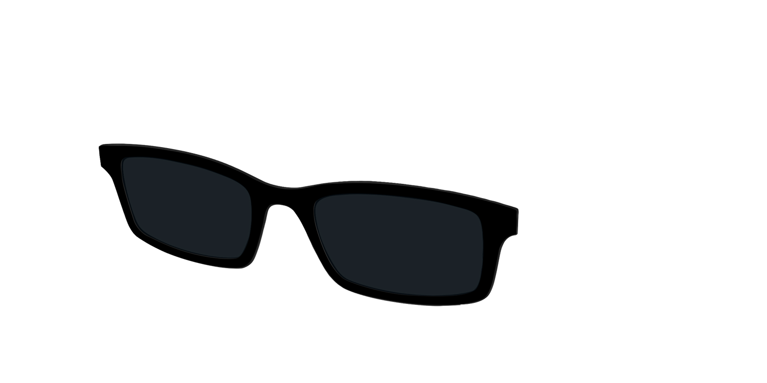 The Non-Polarized Black Sun Top - Angle Top Image - Pair Eyewear