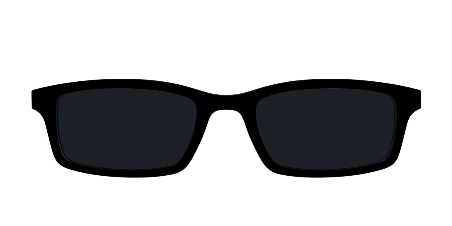 The Non-Polarized Black Sun Top - Front Top Image - Pair Eyewear