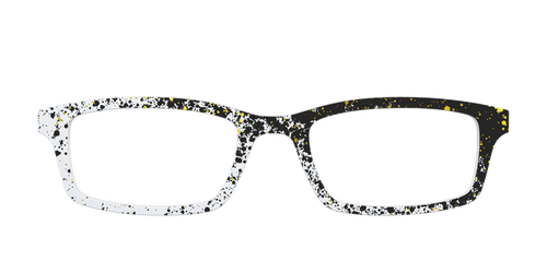 The Black & White Splatter - Pair Eyewear