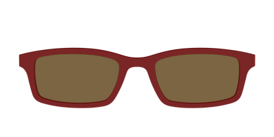 The Polarized Burgundy Sun Top - Angle Top Thumbnail - Pair Eyewear