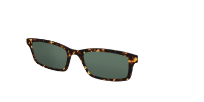 The Non-Polarized Green Tortoise Sun Top - Angle Top Thumbnail - Pair Eyewear