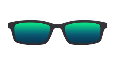 The Polarized Green Reflective Sun Top - Front Top Thumbnail - Pair Eyewear