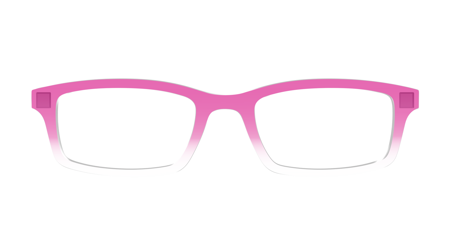 The Magenta Gradient Crystal - Front Top Image - Pair Eyewear