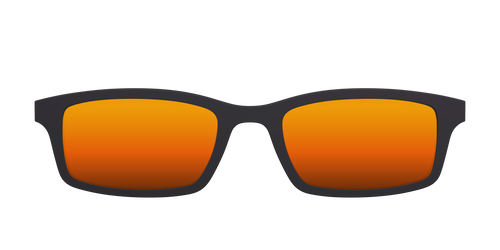 The Polarized Orange Reflective Sun Top - Pair Eyewear