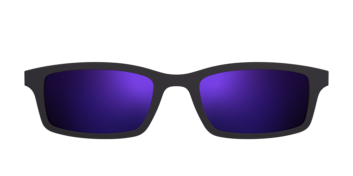 The Polarized Purple Reflective Sun Top - Front Top Image - Pair Eyewear