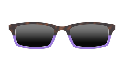 The Polarized Purple Tortoise Sun Top - Front Top Thumbnail - Pair Eyewear