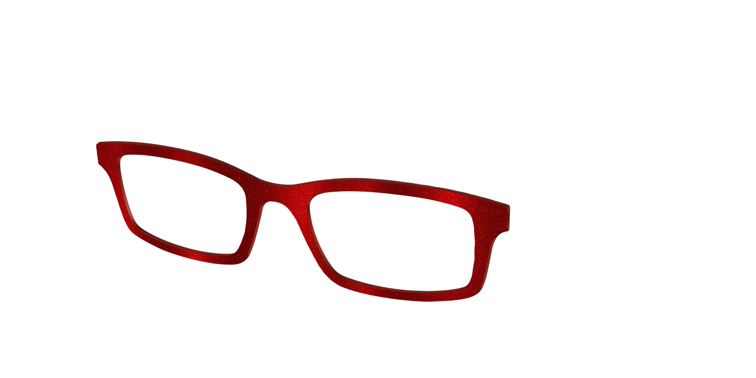 The Red Shimmer - Angle Top Image - Pair Eyewear