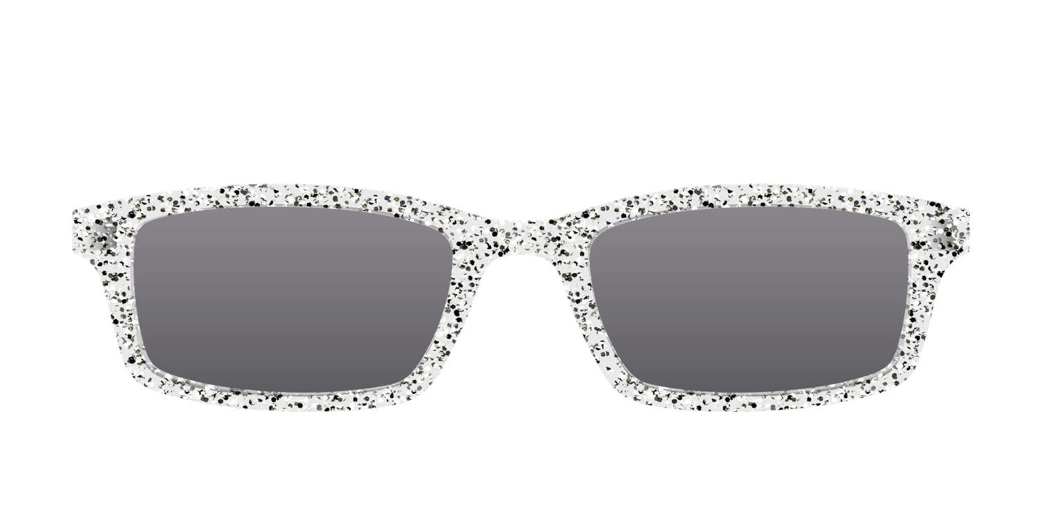 The Polarized Silver Sparkle Sun Top - Front Top Image - Pair Eyewear