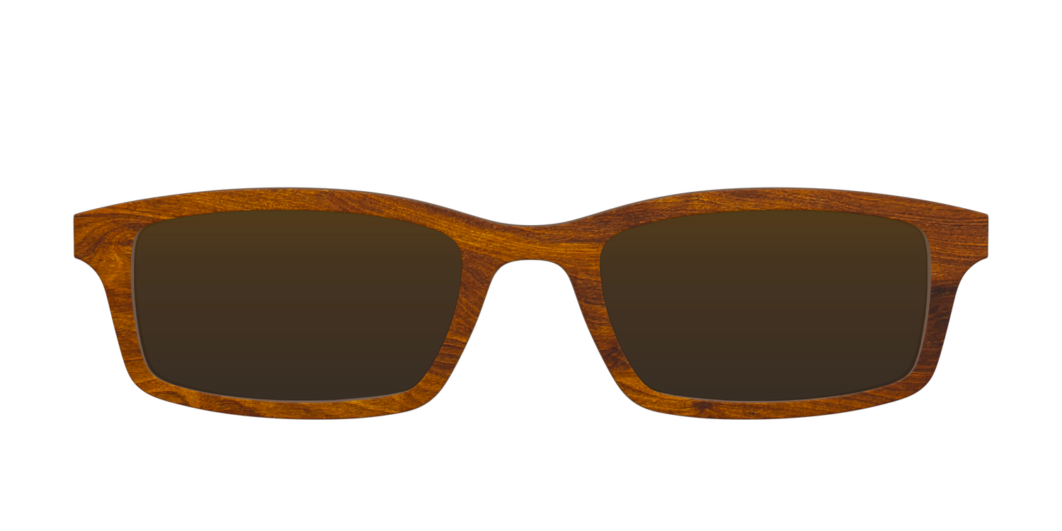The Polarized Woodgrain Sun Top - Front Top Image - Pair Eyewear