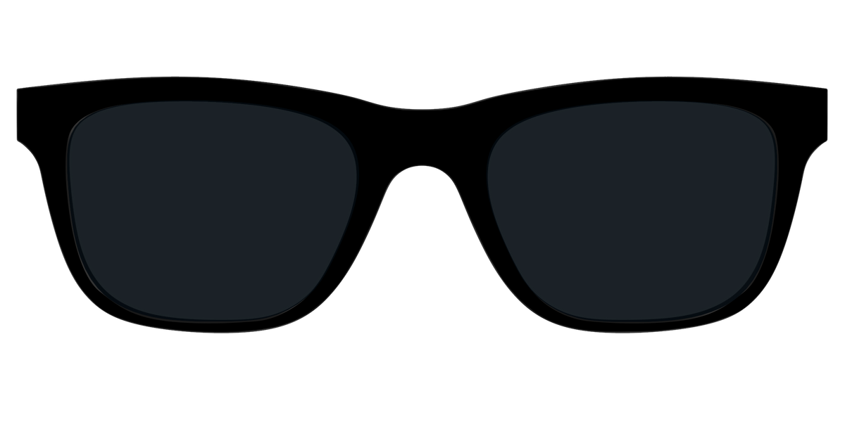 The Non-Polarized Black Sun Top - Front Top Image - Pair Eyewear