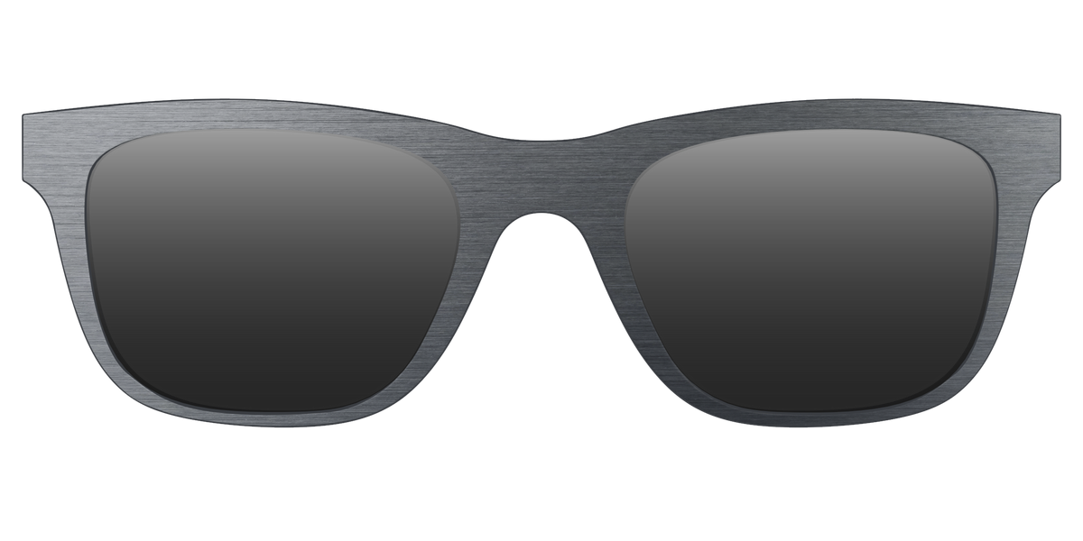 The Polarized Brushed Nickel Sun Top - Front Top Image - Pair Eyewear