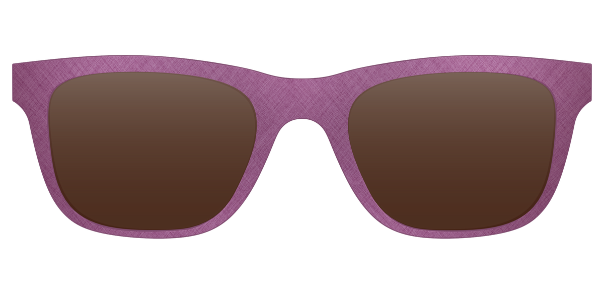 The Polarized Brushed Rose Sun Top - Front Top Image - Pair Eyewear