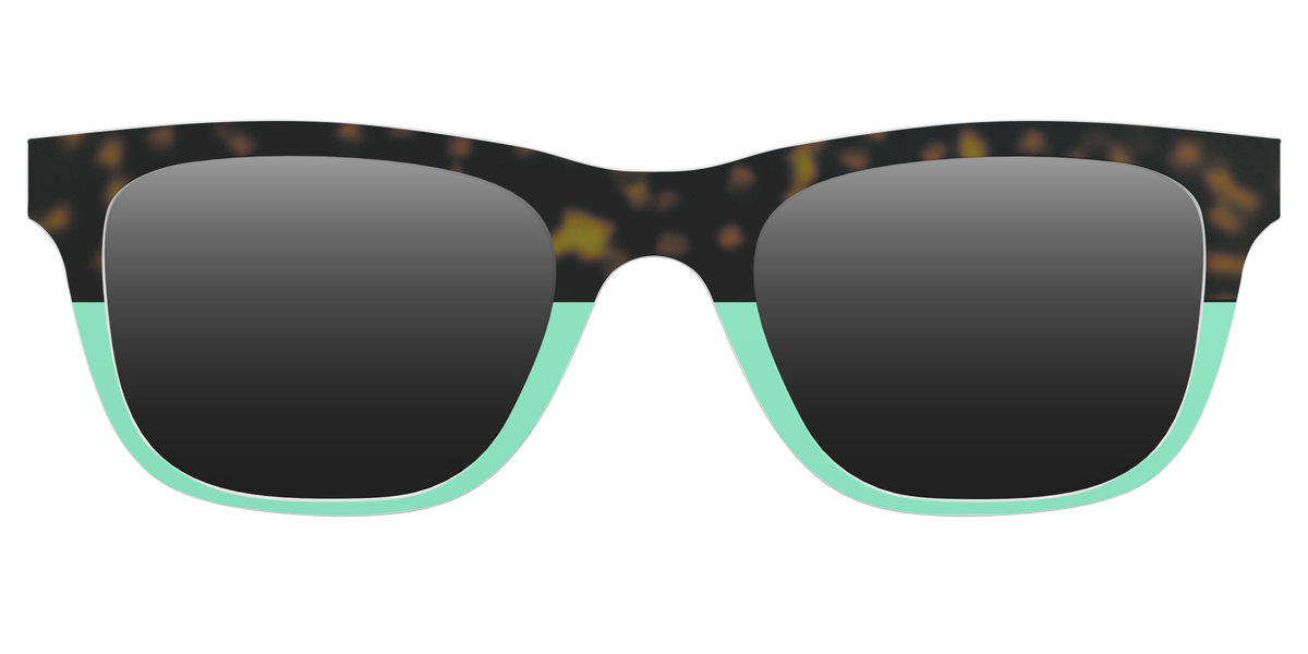 The Polarized Matcha Split Sun Top - Front Top Image - Pair Eyewear