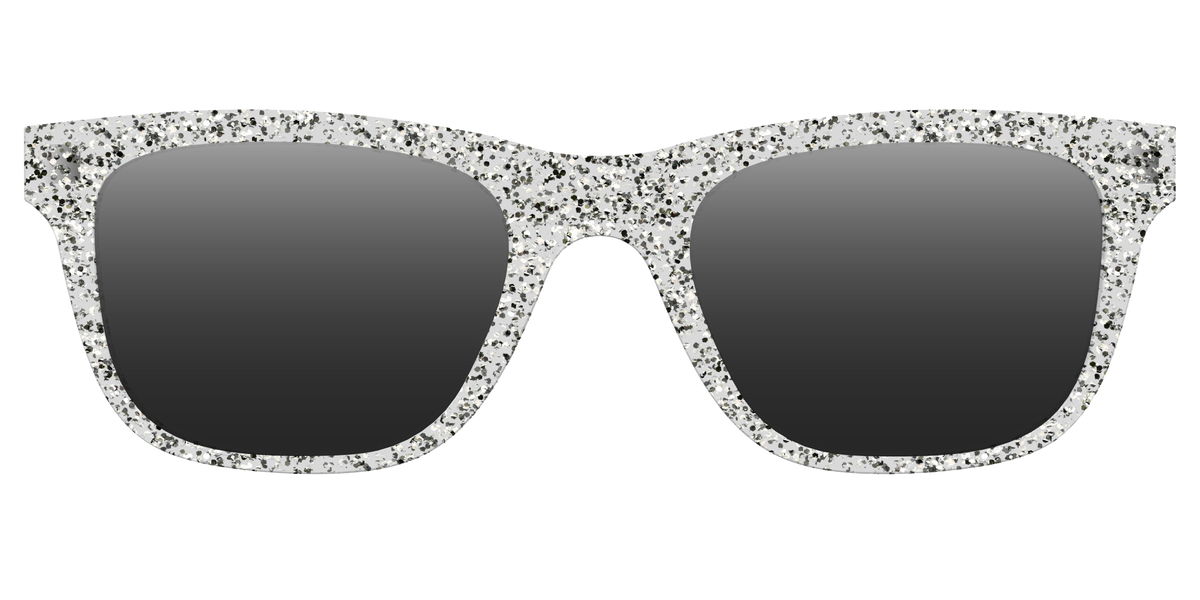 The Polarized Silver Sparkle Sun Top - Front Top Image - Pair Eyewear
