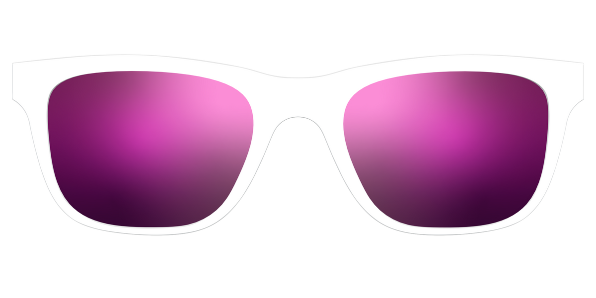 The Polarized White Sun Top - Front Top Image - Pair Eyewear
