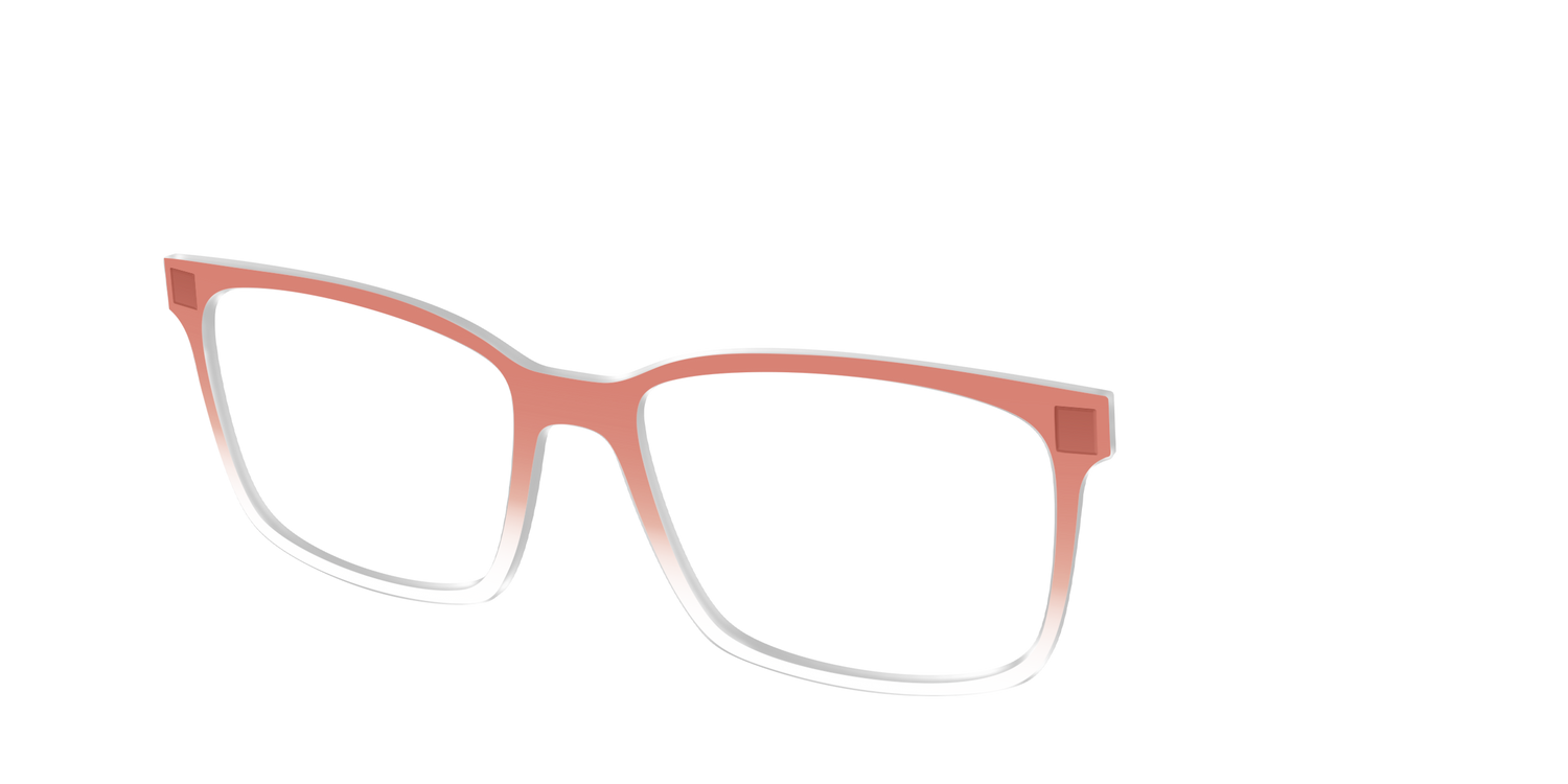 The Burnt Orange Gradient Crystal - Angle Top Image - Pair Eyewear
