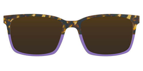 The Polarized Lavender Tortoise Split Sun Top - Kirby Top - Pair Eyewear