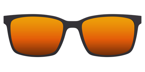 The Polarized Orange Reflective Sun Top - Kirby Top - Pair Eyewear
