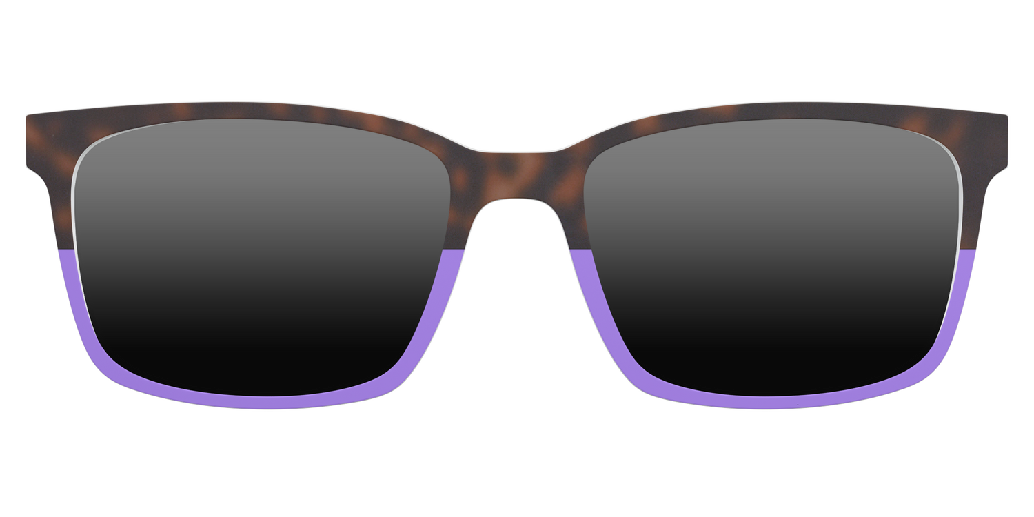 The Polarized Purple Tortoise Sun Top - Lifestyle Kirby Top Image - Pair Eyewear