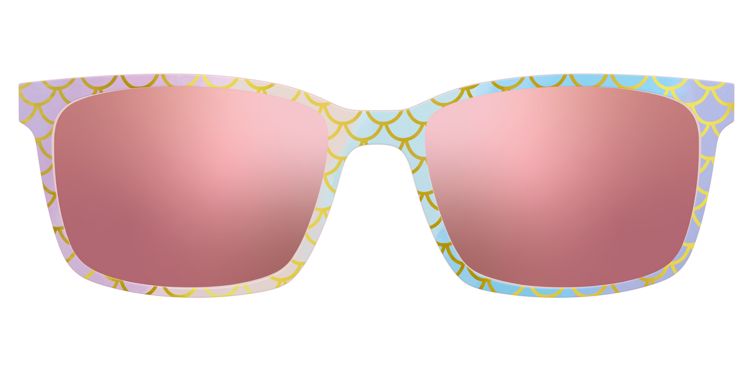 The Polarized Rainbow Mermaid Sun Top - Lifestyle Kirby Top Image - Pair Eyewear
