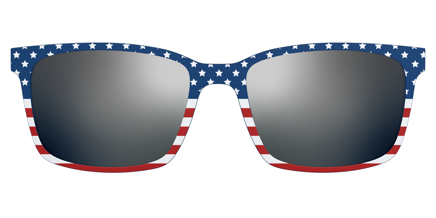 The Polarized Stars & Stripes Sun Top - Lifestyle Kirby Top Image - Pair Eyewear