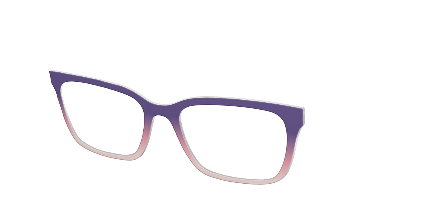 The Acai to Blush Gradient - Angle Top Image - Pair Eyewear