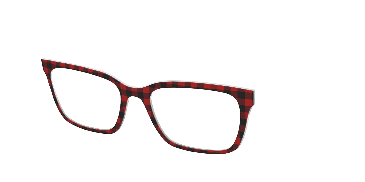 The Buffalo Plaid - Angle Top Image - Pair Eyewear