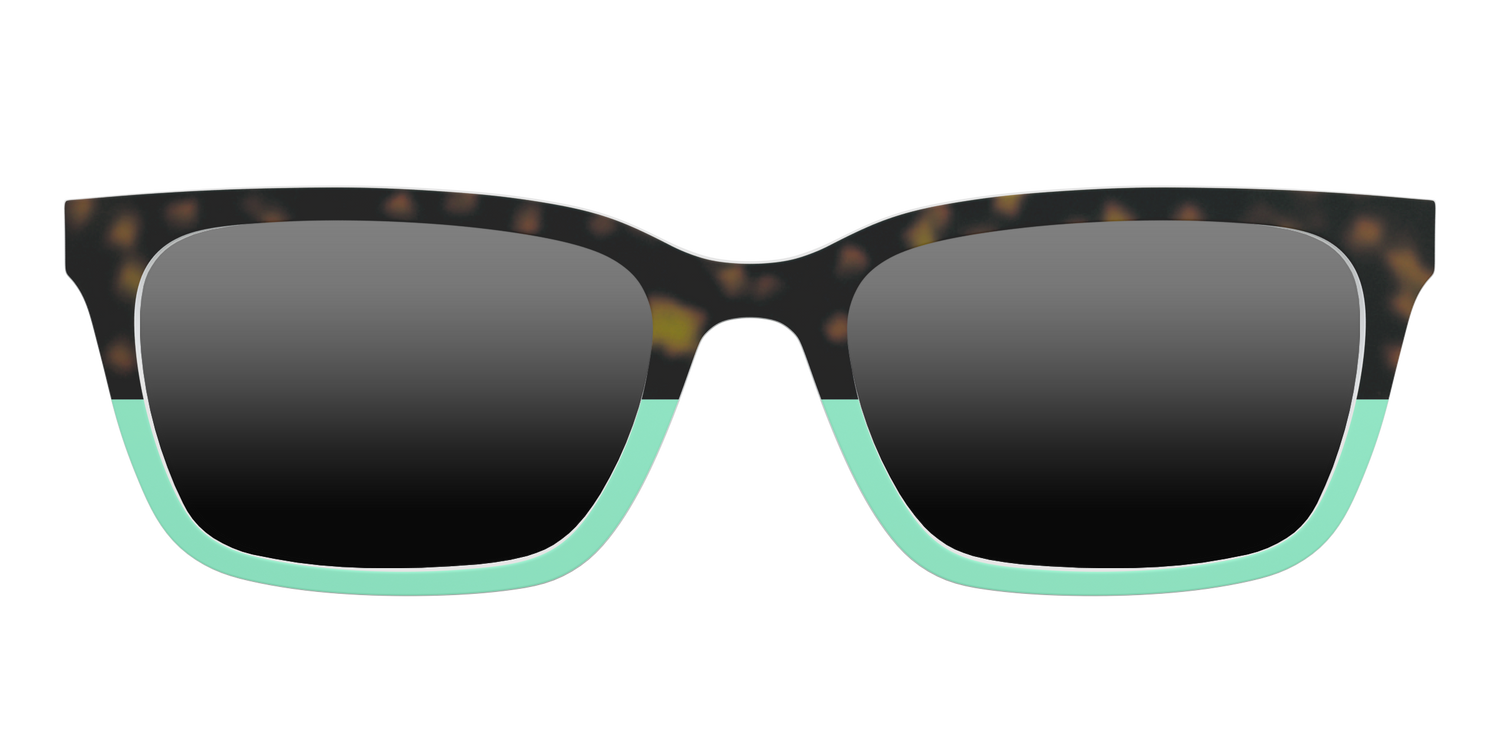 The Polarized Matcha Split Sun Top - Front Top Image - Pair Eyewear