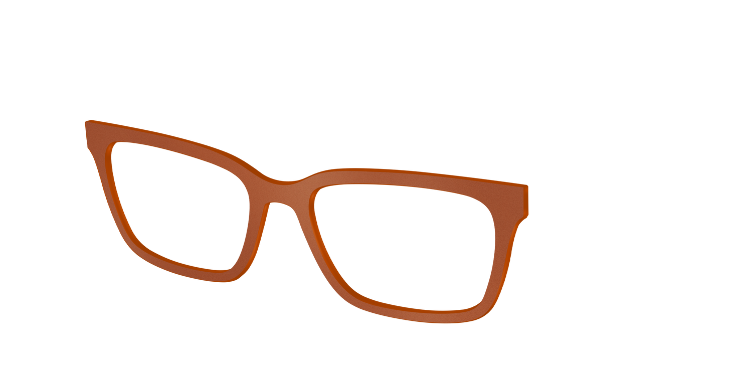 The Matte Sienna - Angle Top Image - Pair Eyewear