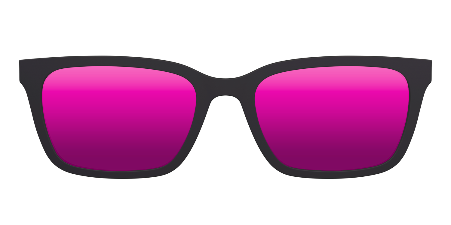 The Polarized Pink Reflective Sun Top - Front Top Image - Pair Eyewear