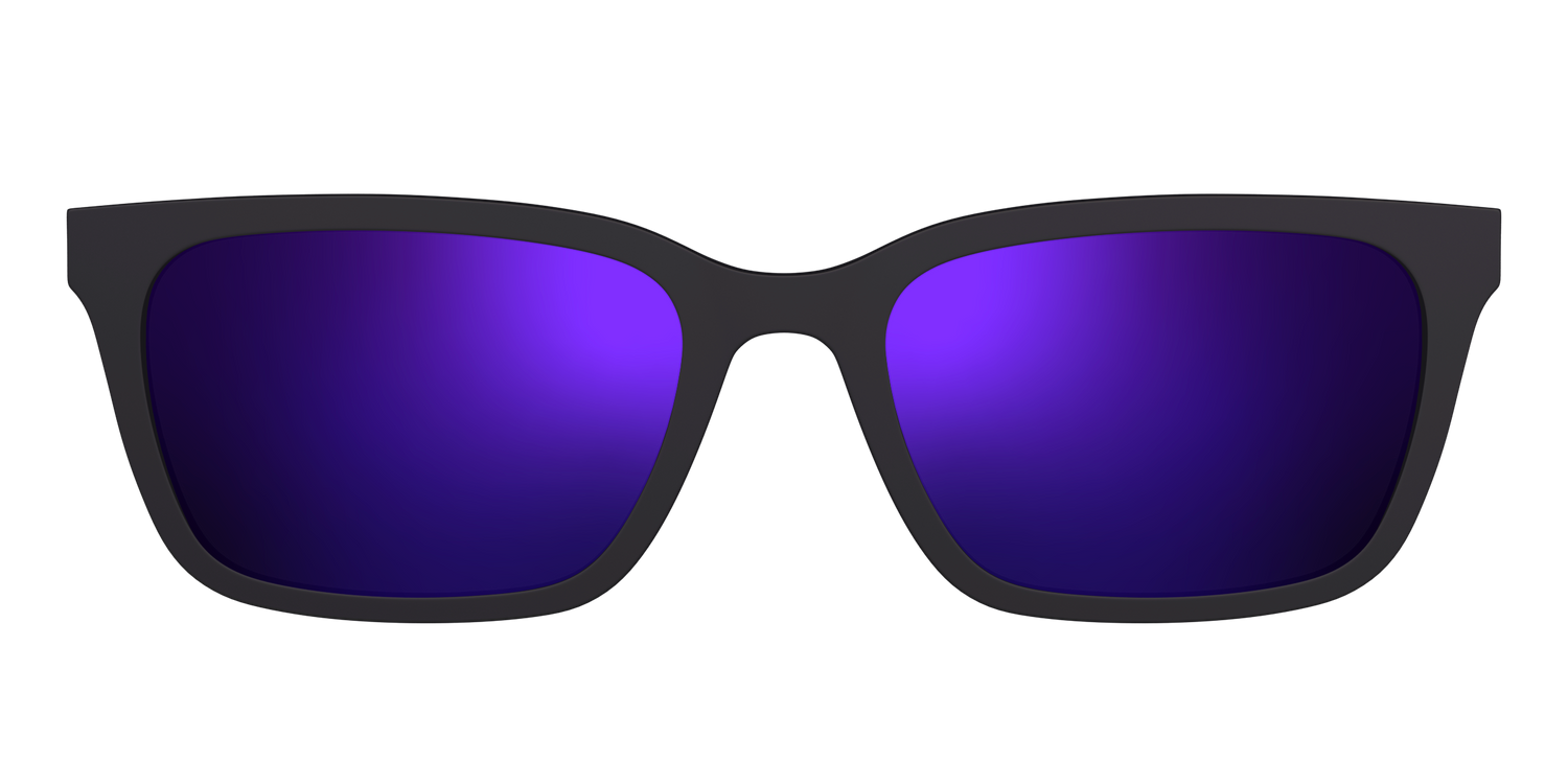 The Polarized Purple Reflective Sun Top - Front Top Image - Pair Eyewear