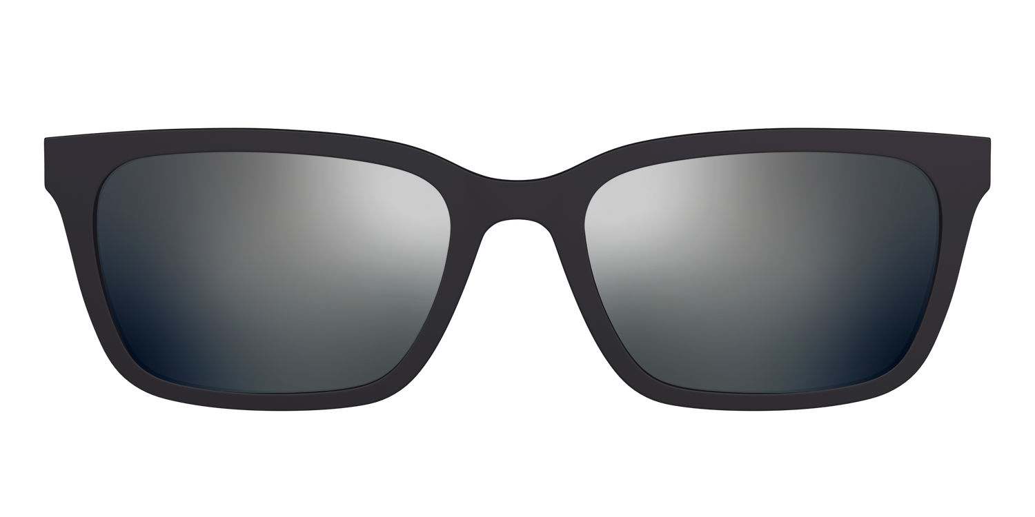 The Polarized Silver Reflective Sun Top - Front Top Image - Pair Eyewear
