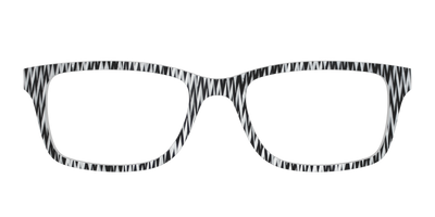 The B&W Chevron - Front Top Thumbnail - Pair Eyewear