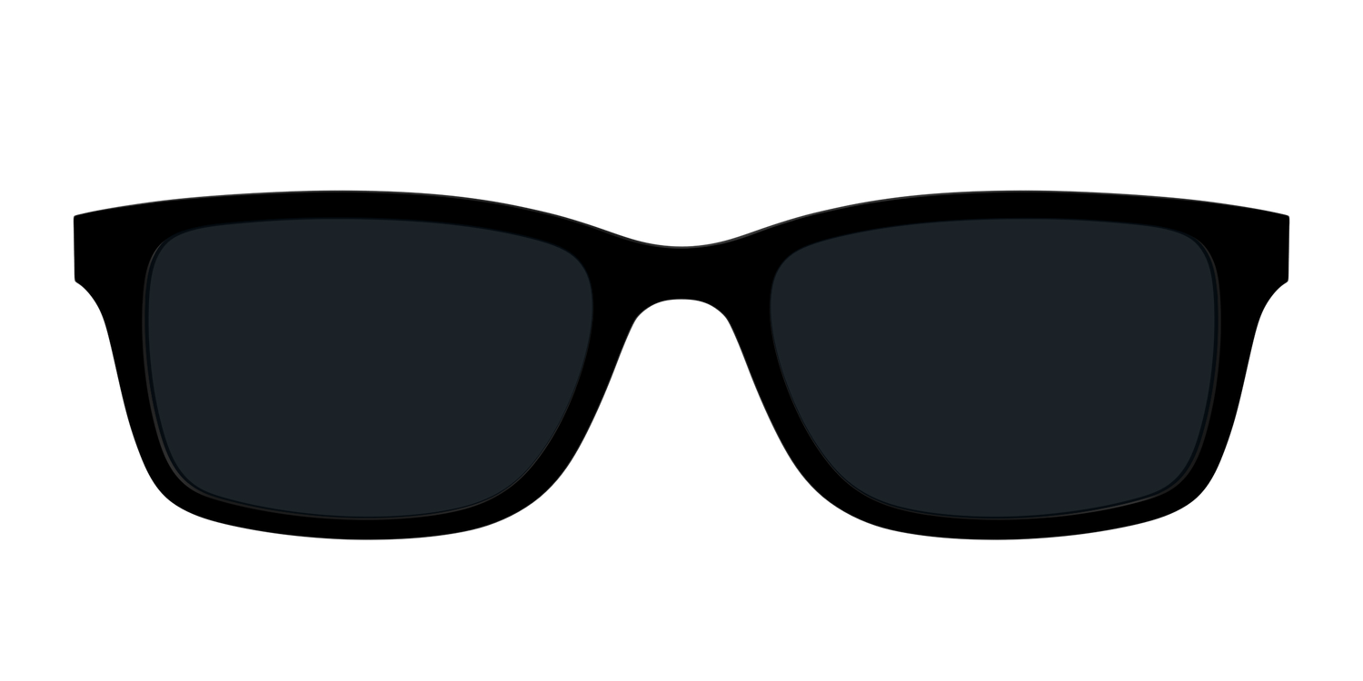 The Non-Polarized Black Sun Top - Front Top Image - Pair Eyewear