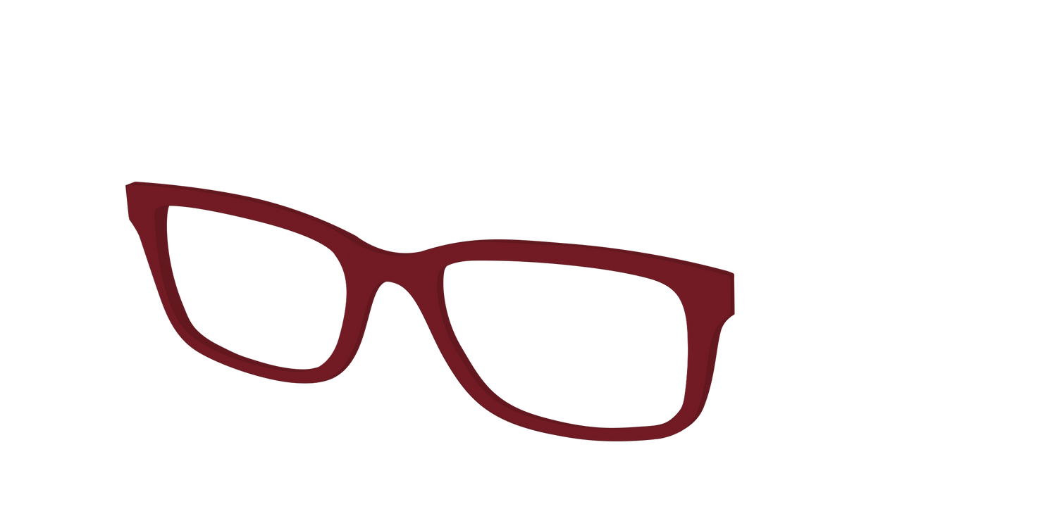 The Burgundy - Angle Top Image - Pair Eyewear