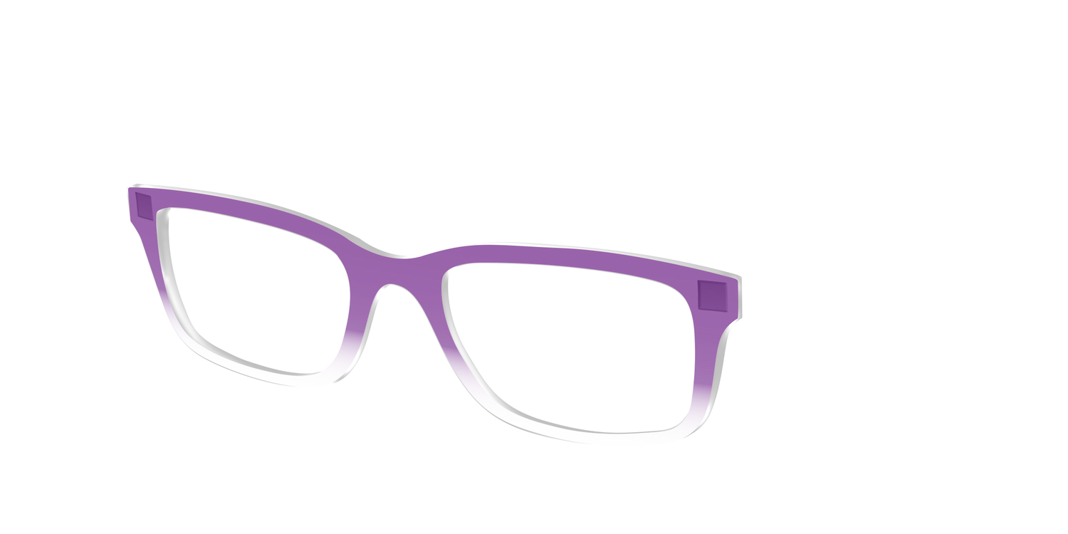 The Grape Gradient Crystal - Angle Top Image - Pair Eyewear