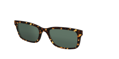 The Non-Polarized Green Tortoise Sun Top - Angle Top Thumbnail - Pair Eyewear