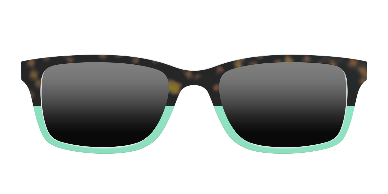 The Polarized Matcha Split Sun Top - Front Top Image - Pair Eyewear