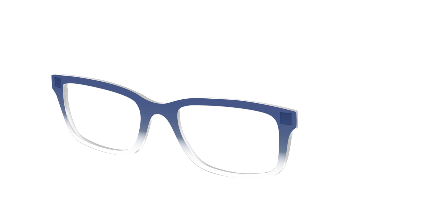 The Navy Gradient Crystal - Angle Top Image - Pair Eyewear