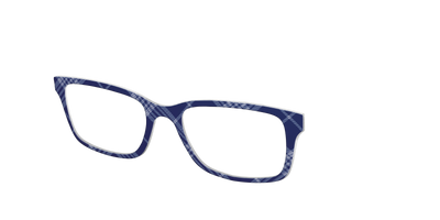 The Navy Twill Plaid - Angle Top Thumbnail - Pair Eyewear