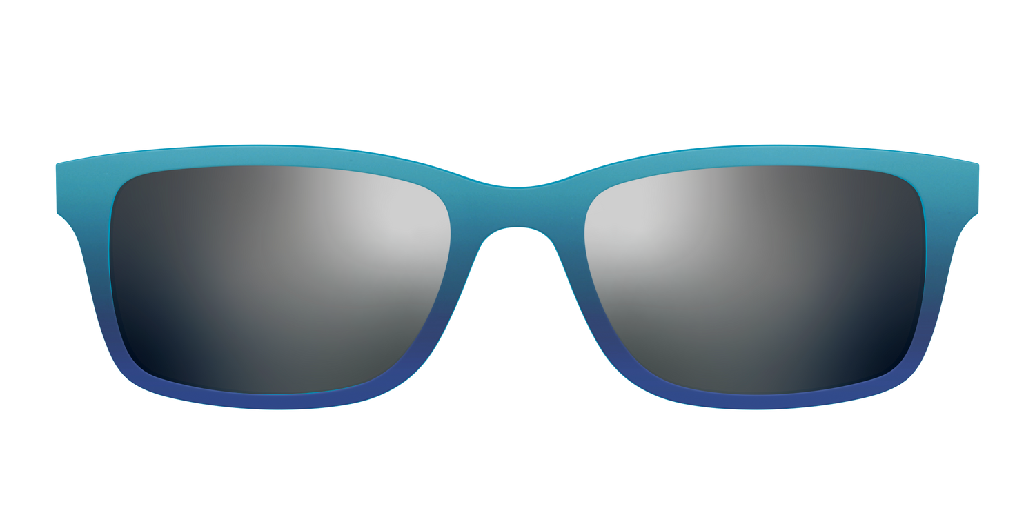 The Polarized Ocean Blue Sun Top - Front Top Image - Pair Eyewear