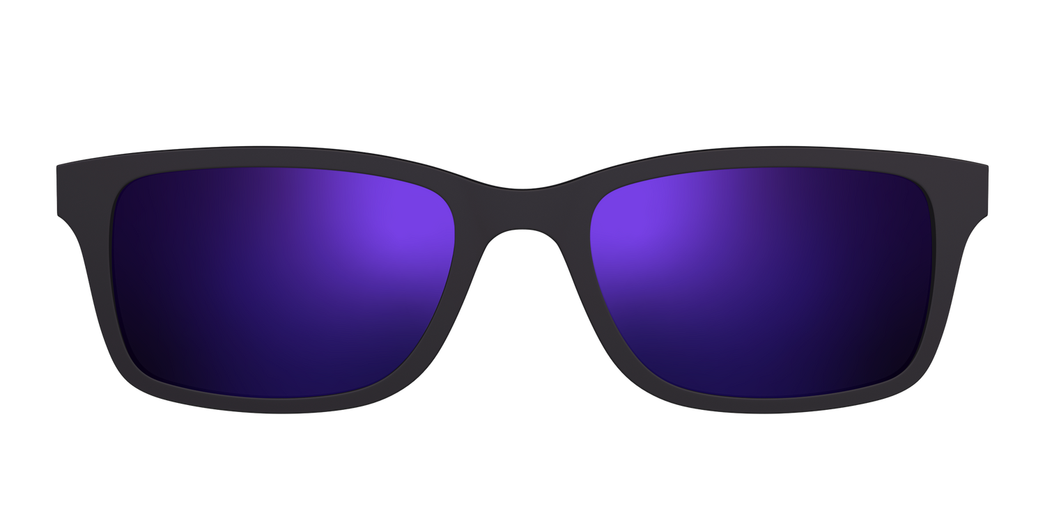 The Polarized Purple Reflective Sun Top - Front Top Image - Pair Eyewear