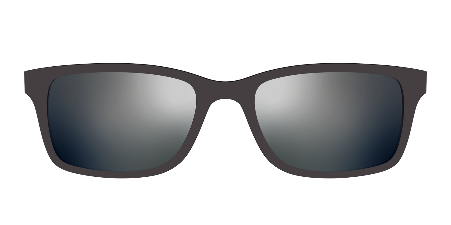 The Polarized Silver Reflective Sun Top - Front Top Image - Pair Eyewear