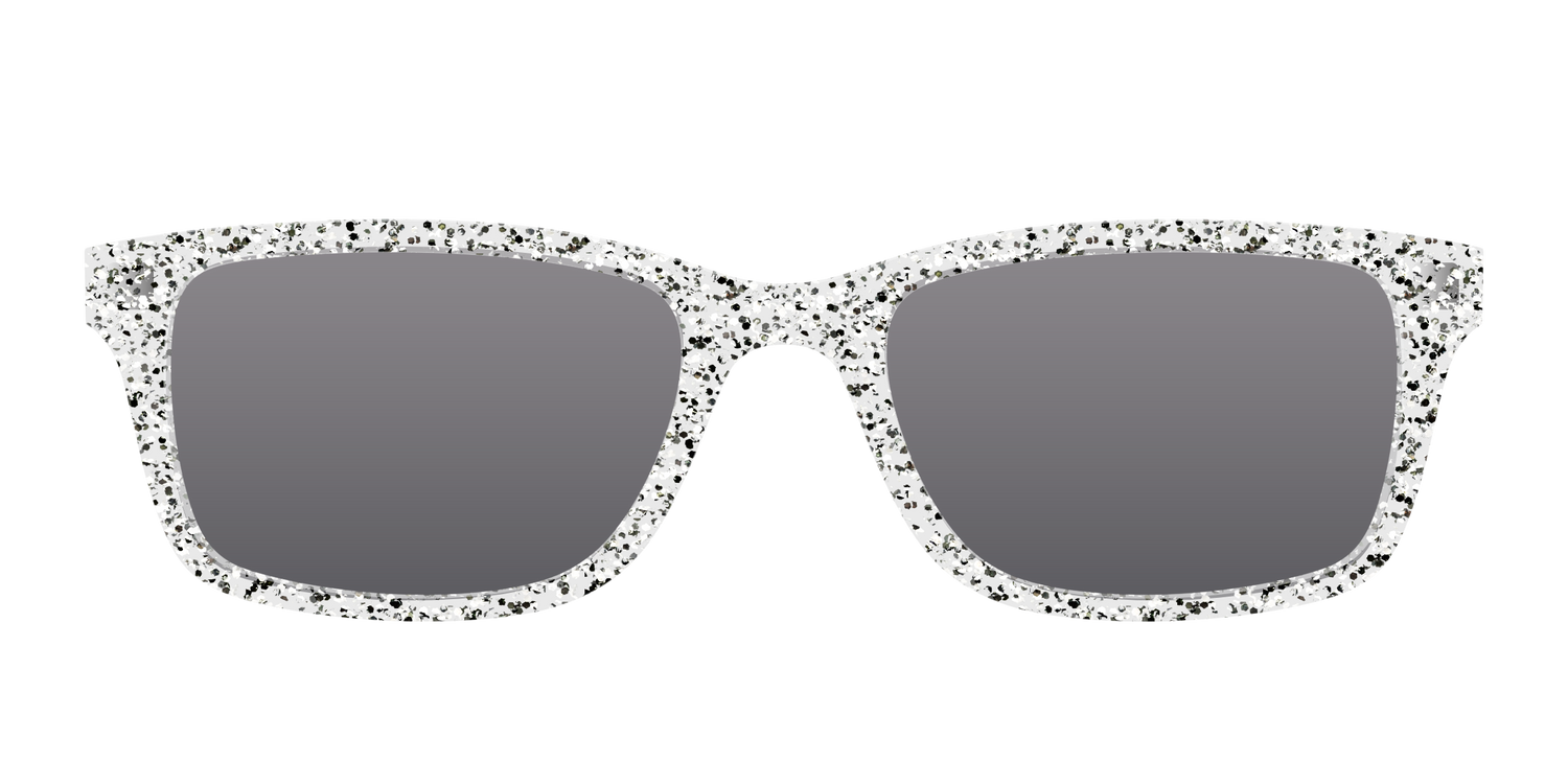 The Polarized Silver Sparkle Sun Top - Front Top Image - Pair Eyewear