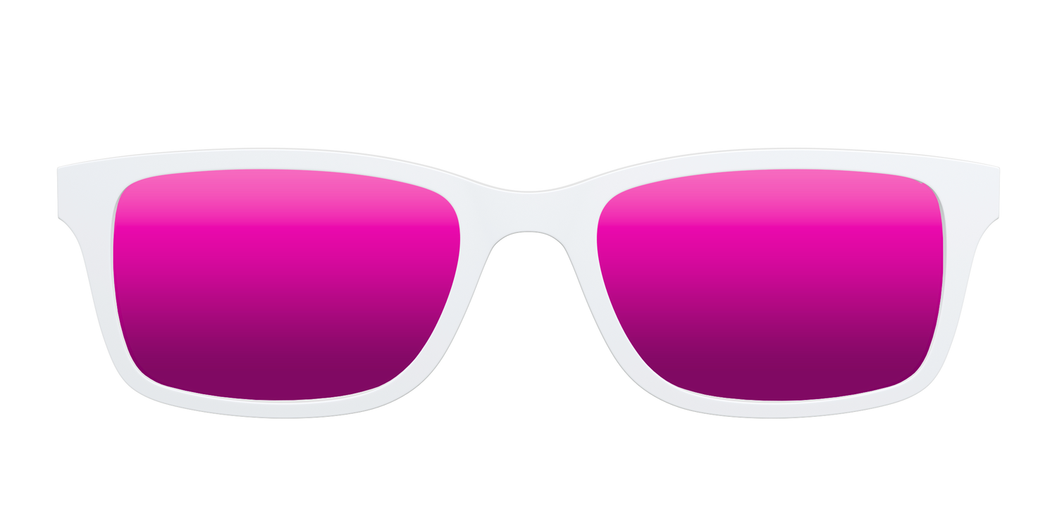 The Polarized White Sun Top - Front Top Image - Pair Eyewear