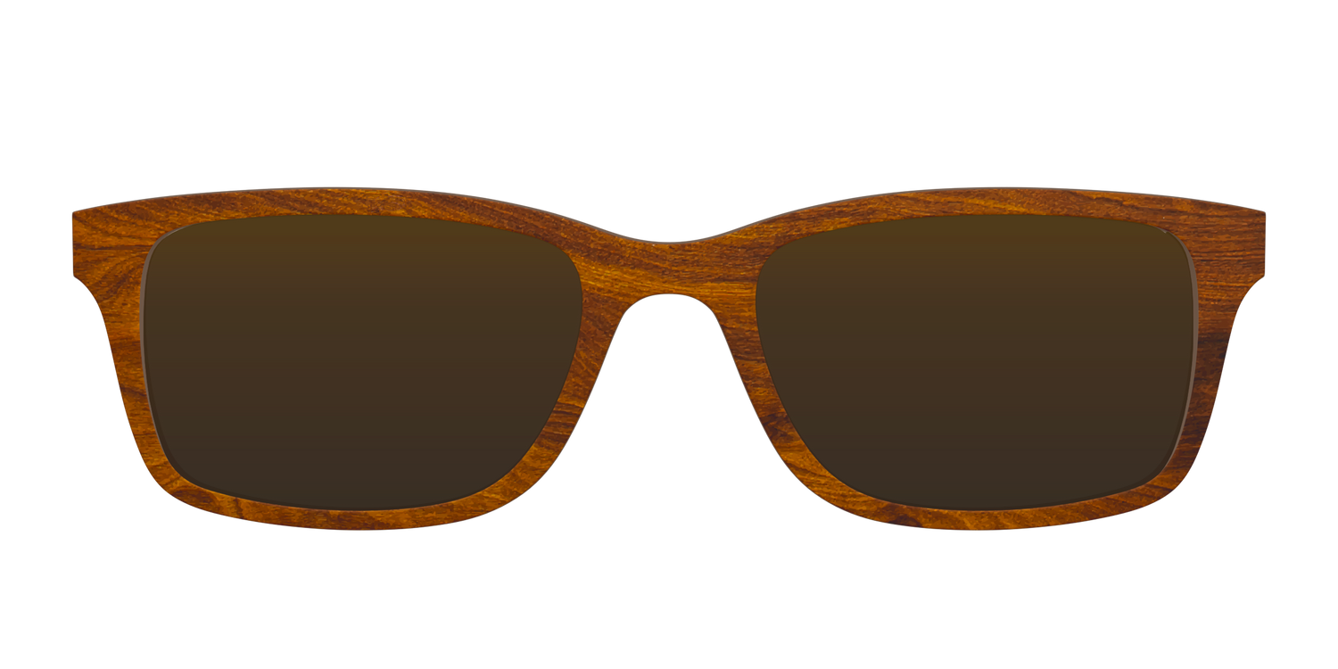 The Polarized Woodgrain Sun Top - Front Top Image - Pair Eyewear