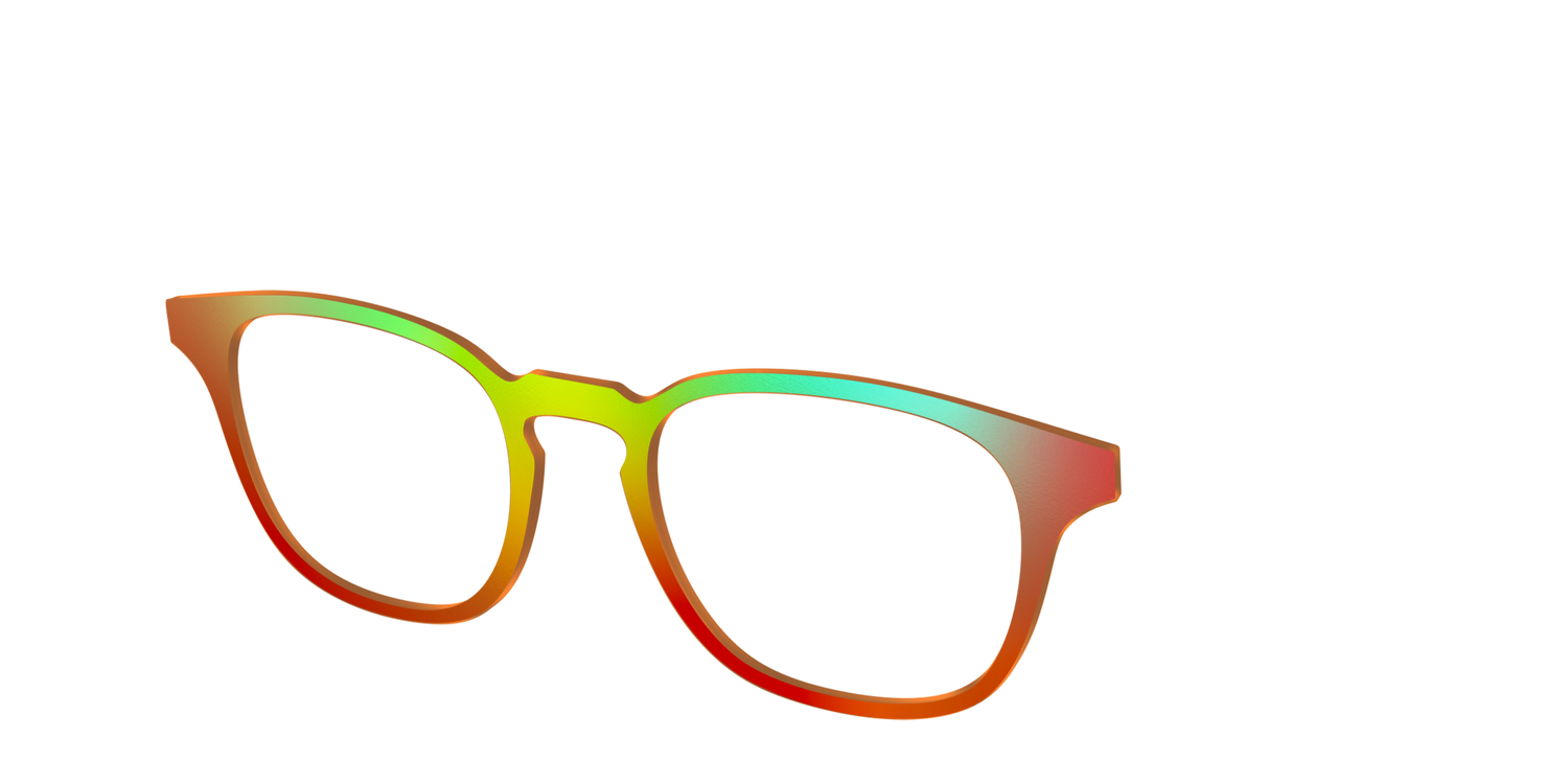 The Apricot Ombre - Angle Top Image - Pair Eyewear