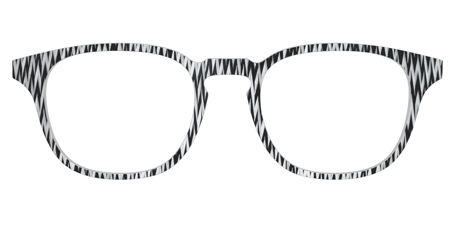 The B&W Chevron - Front Top Image - Pair Eyewear