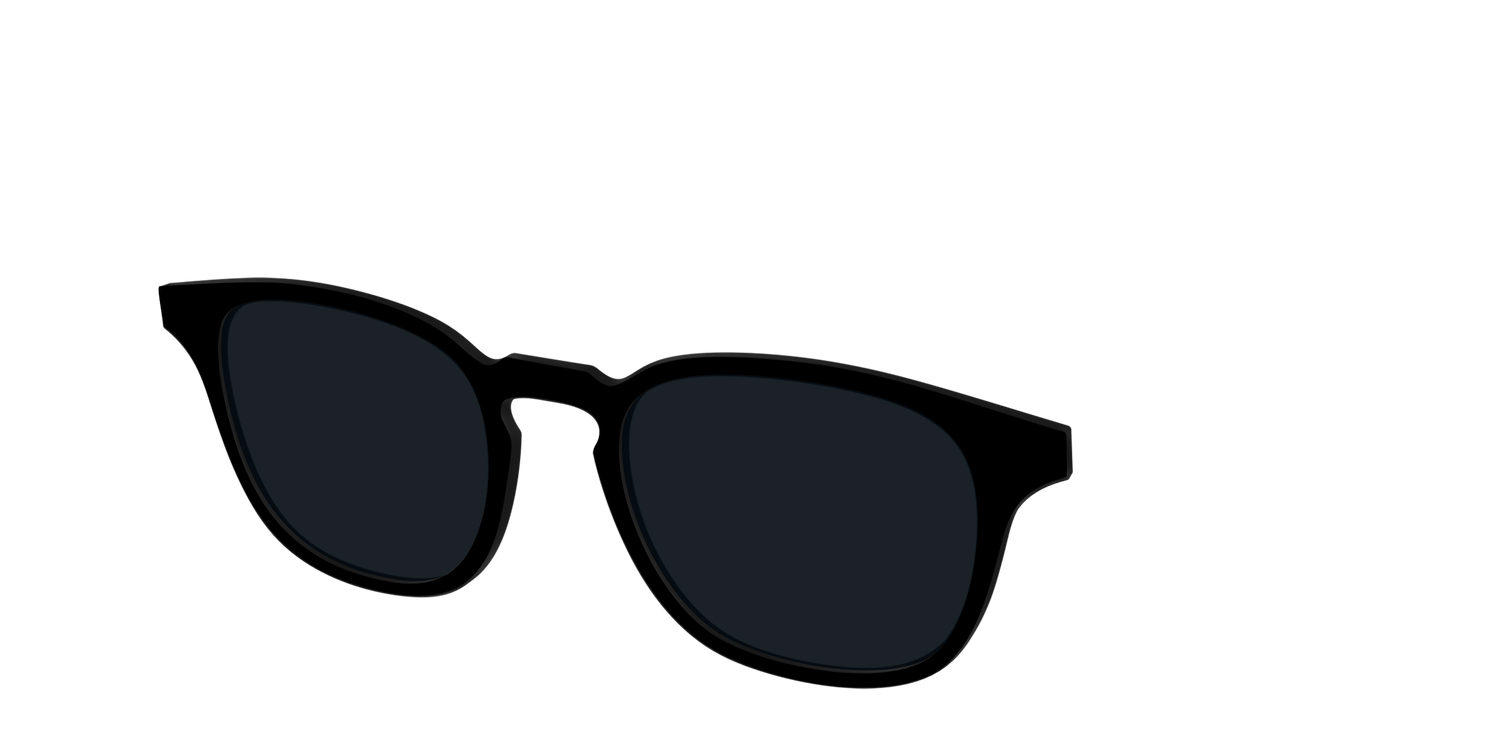 The Non-Polarized Black Sun Top - Angle Top Image - Pair Eyewear