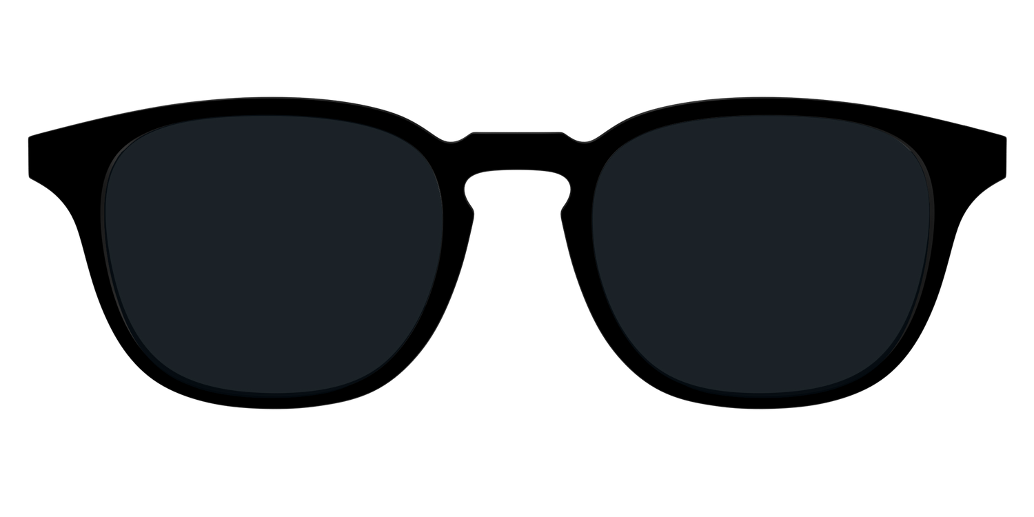 The Non-Polarized Black Sun Top - Front Top Image - Pair Eyewear
